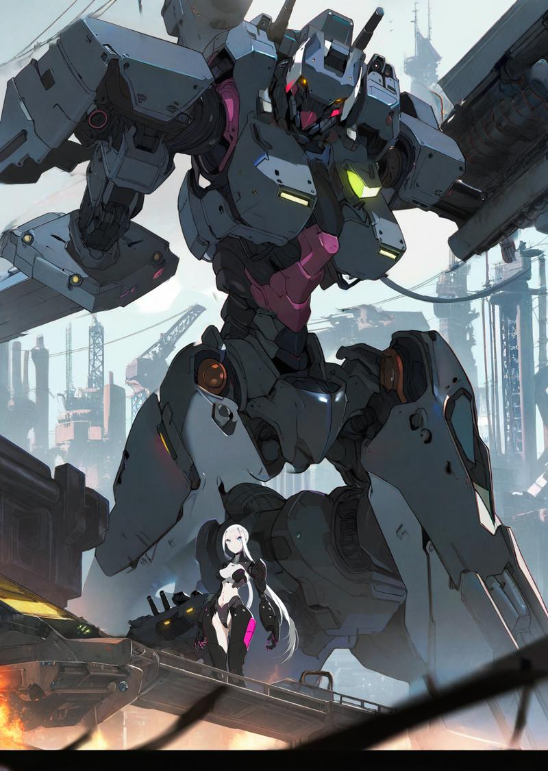 00637-3106842525-by yoneyama mai , by 7nu__cowboy shot,_with a mecha robot in the background,_perspective, wide shot on a battleship_detailed bac.png